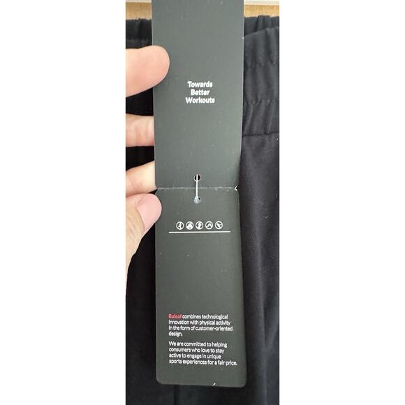 Baleaf Women's S 21" Wide Leg Pants Capris Activewear Pockets Drawstring Walking - Picture 7 of 9